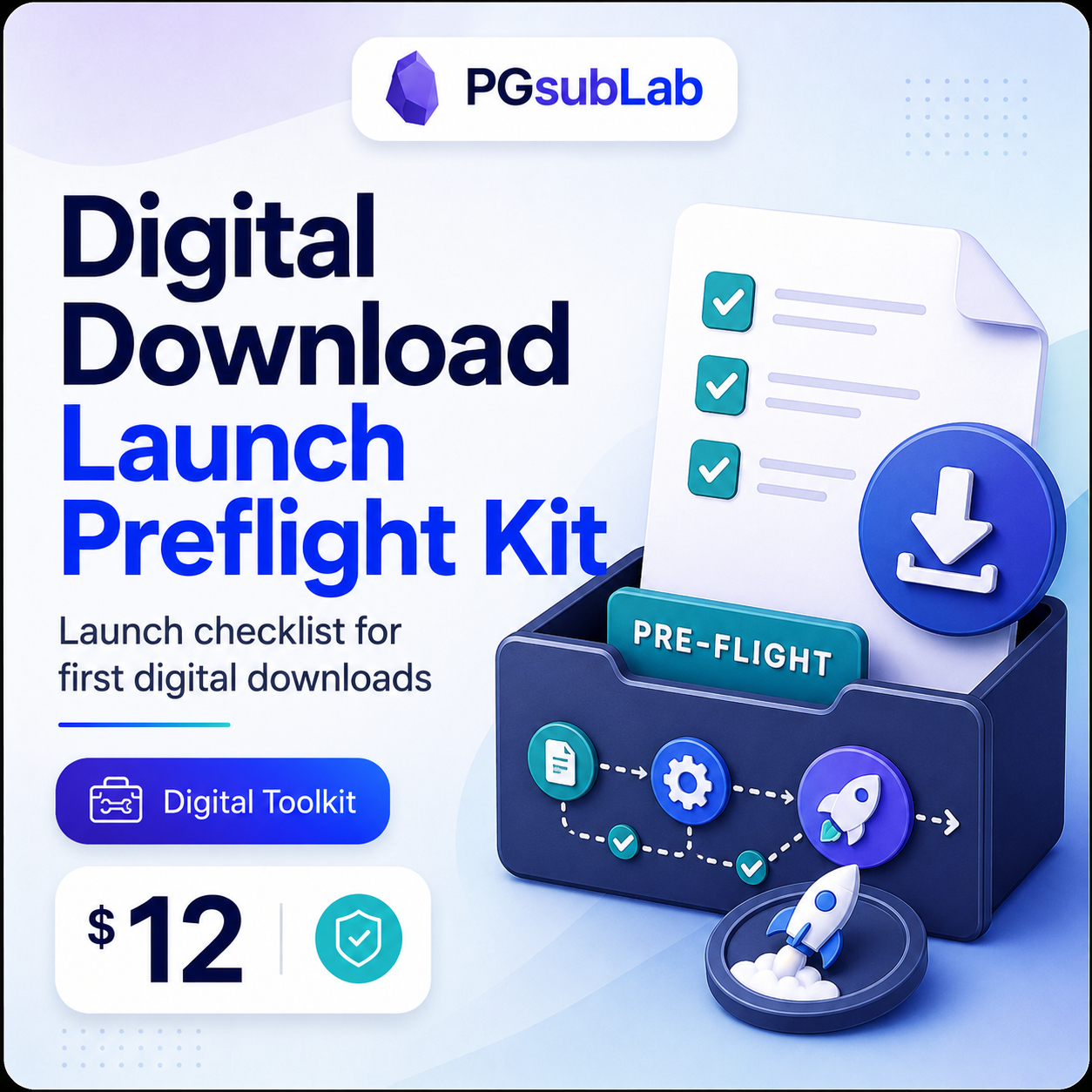Digital Download Launch Preflight Kit product image